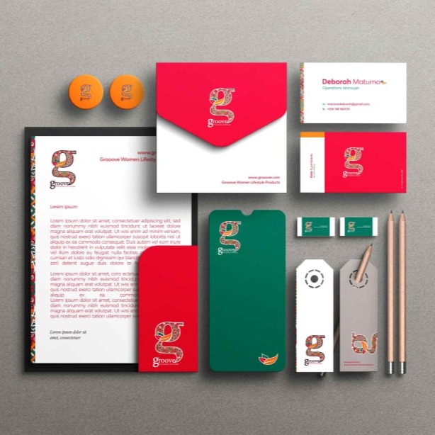 Branding design with stationery