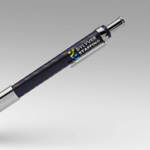 Freelance logo and branding on mockup of mechanical pencil